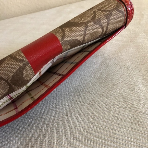 Coach Signature Wallet: Blood Orange - Picture 4 of 5